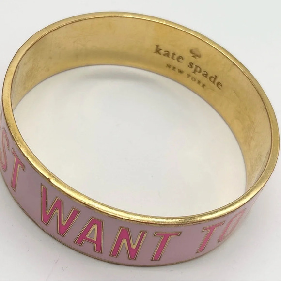Kate Spade Girls Just Want to Have Fun Bangle Bracelet - Picture 5 of 6